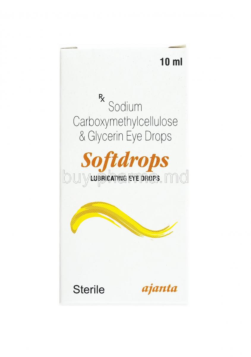 Softdrops Lubricating Eye Drop, Carboxymethylcellulose and Glycerin
