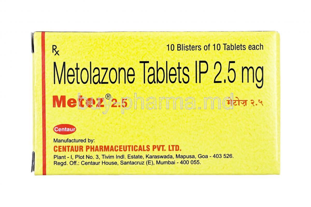 Metoz, Metolazone 2.5mg