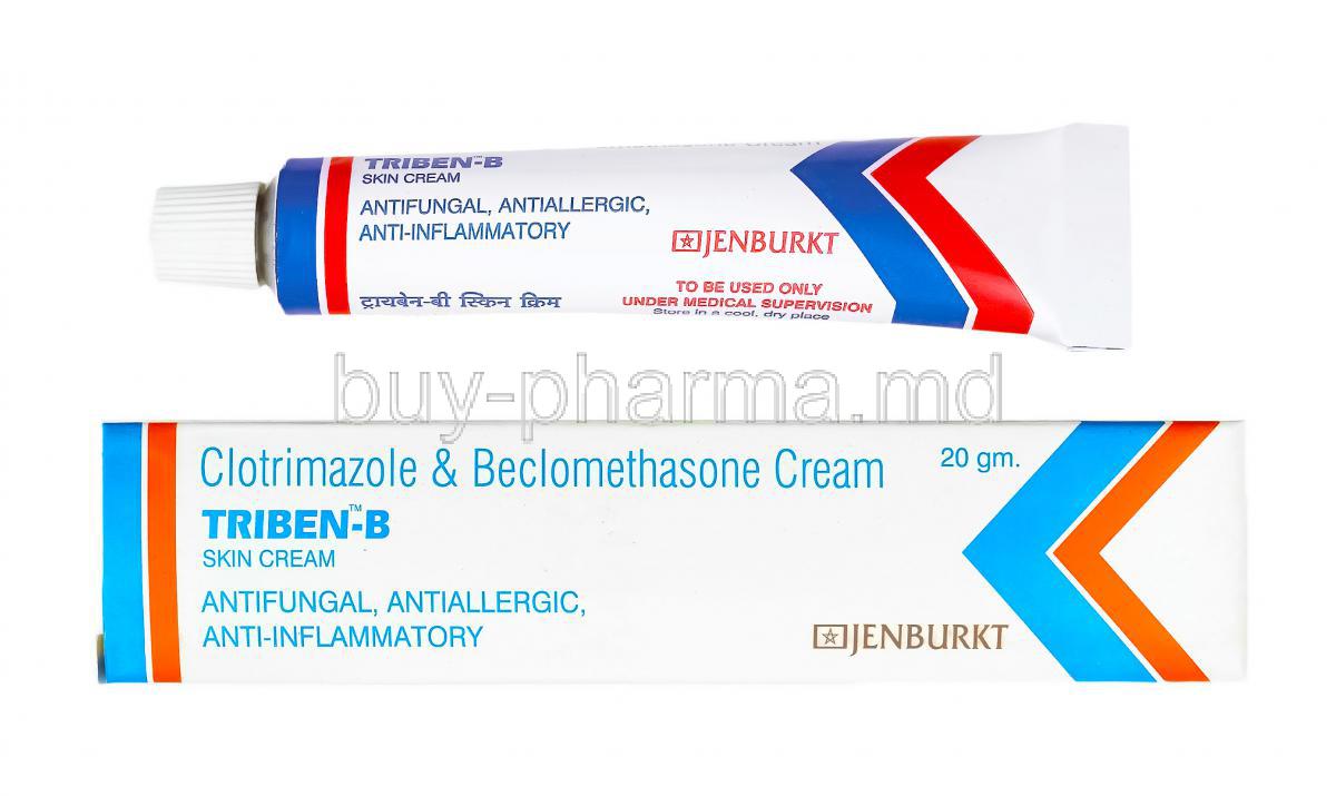 Triben B Cream, Beclometasone and Clotrimazole