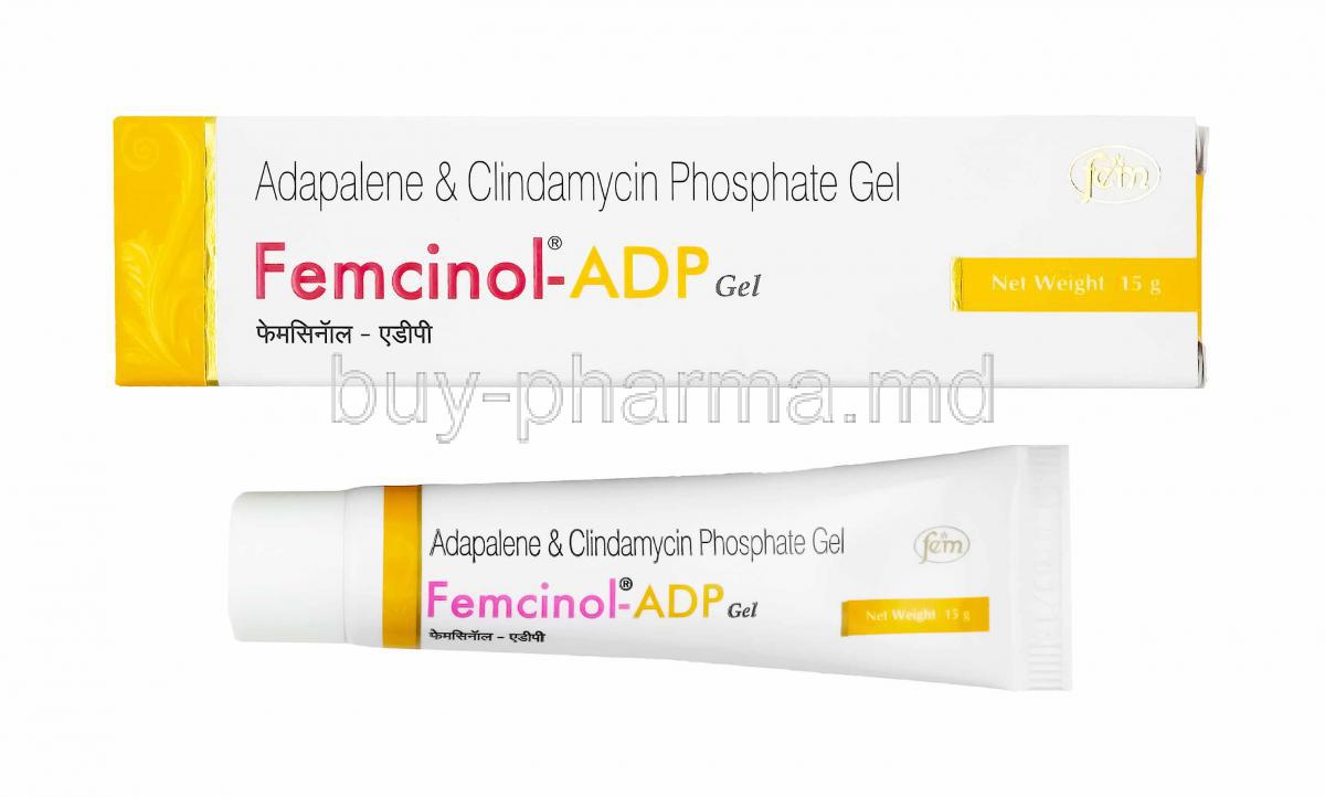 Femcinol ADP Gel, Adapalene and Clindamycin