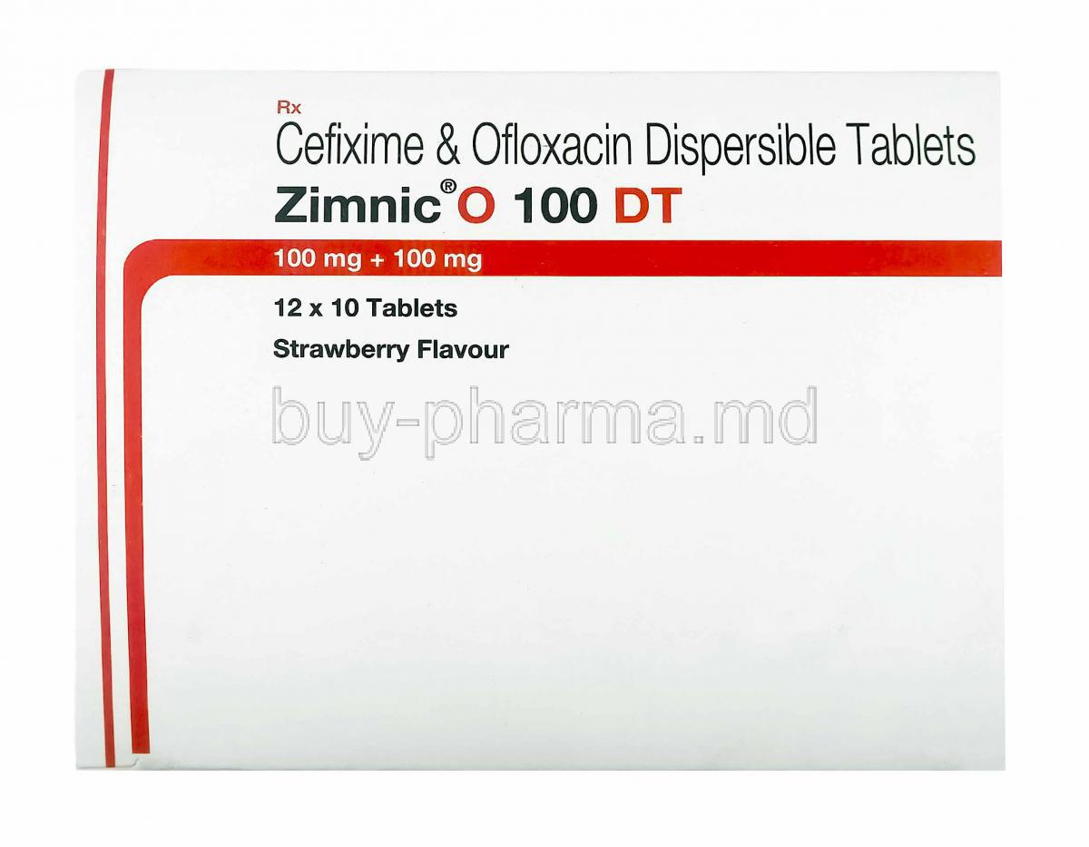 Zimnic O, Cefixime and Ofloxacin 100mg