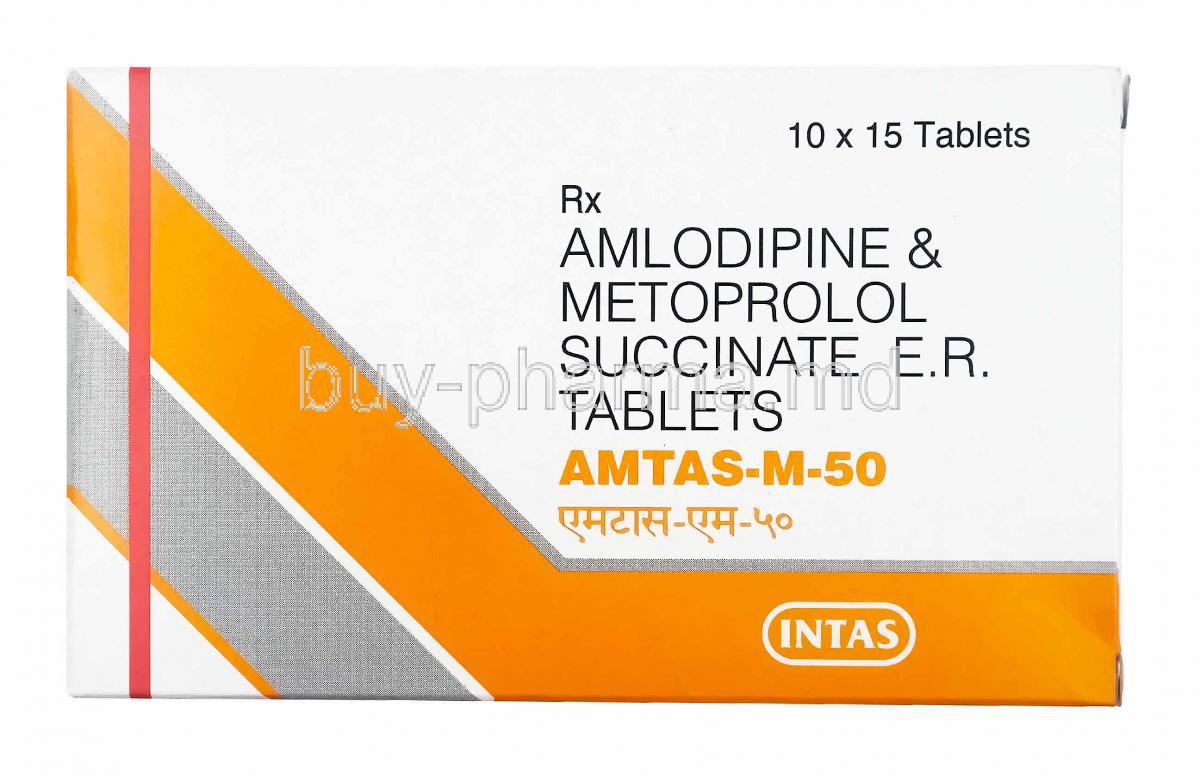Amtas-M, Amlodipine and Metoprolol 50mg