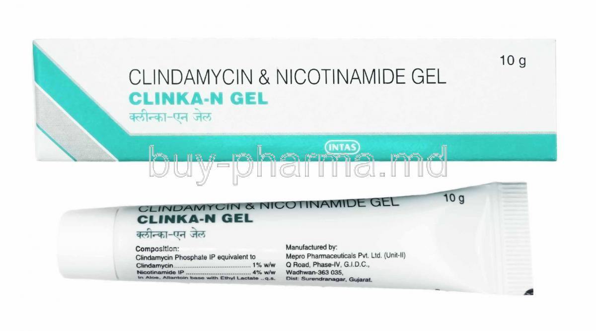 Clinka-N Gel, Clindamycin and Nicotinamide