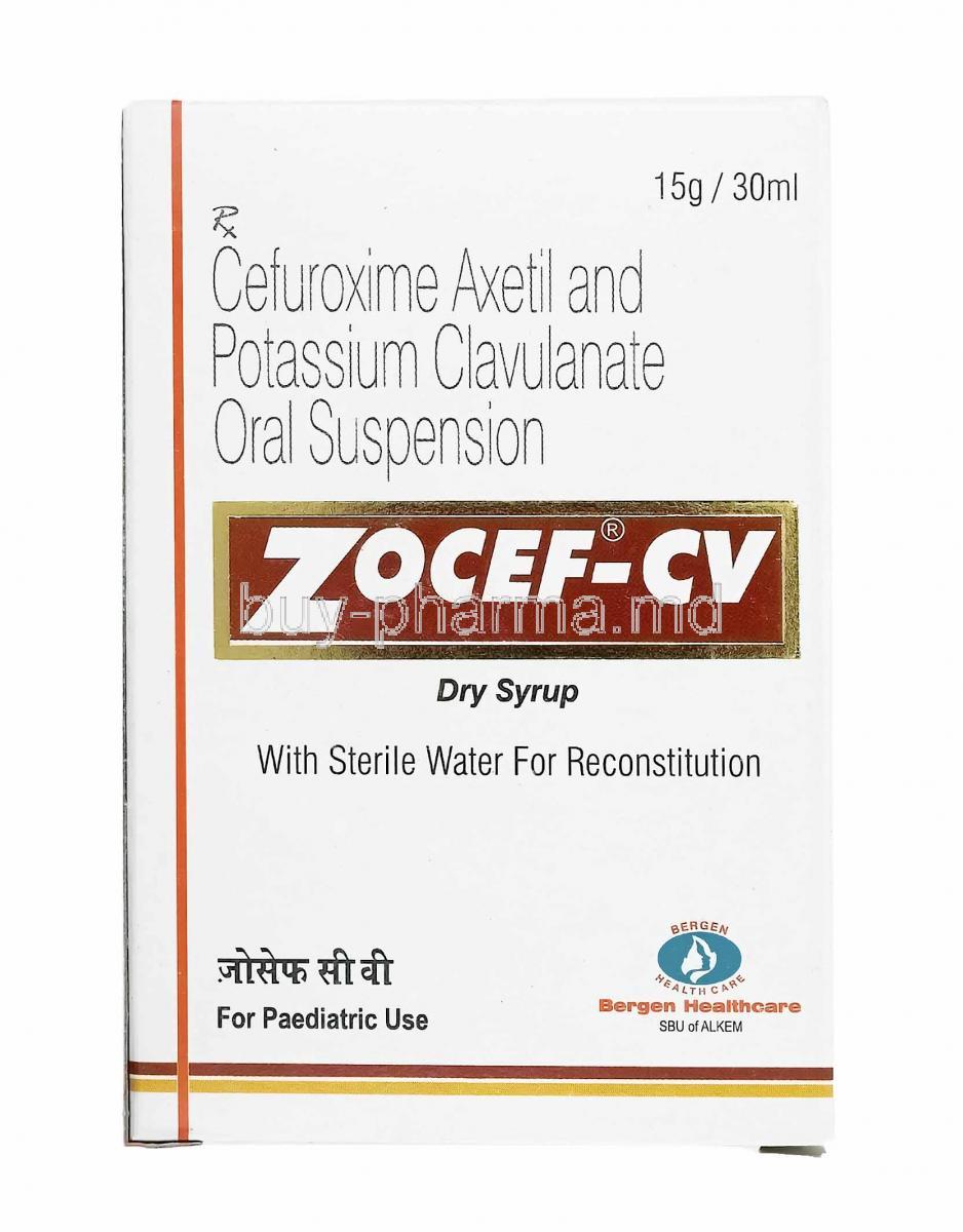 Zocef-CV Dry Syrup, Cefuroxime and Clavulanic Acid
