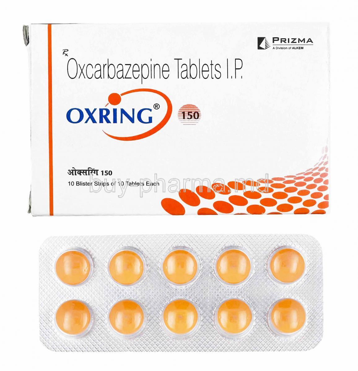 Oxring, Oxcarbazepine 150mg