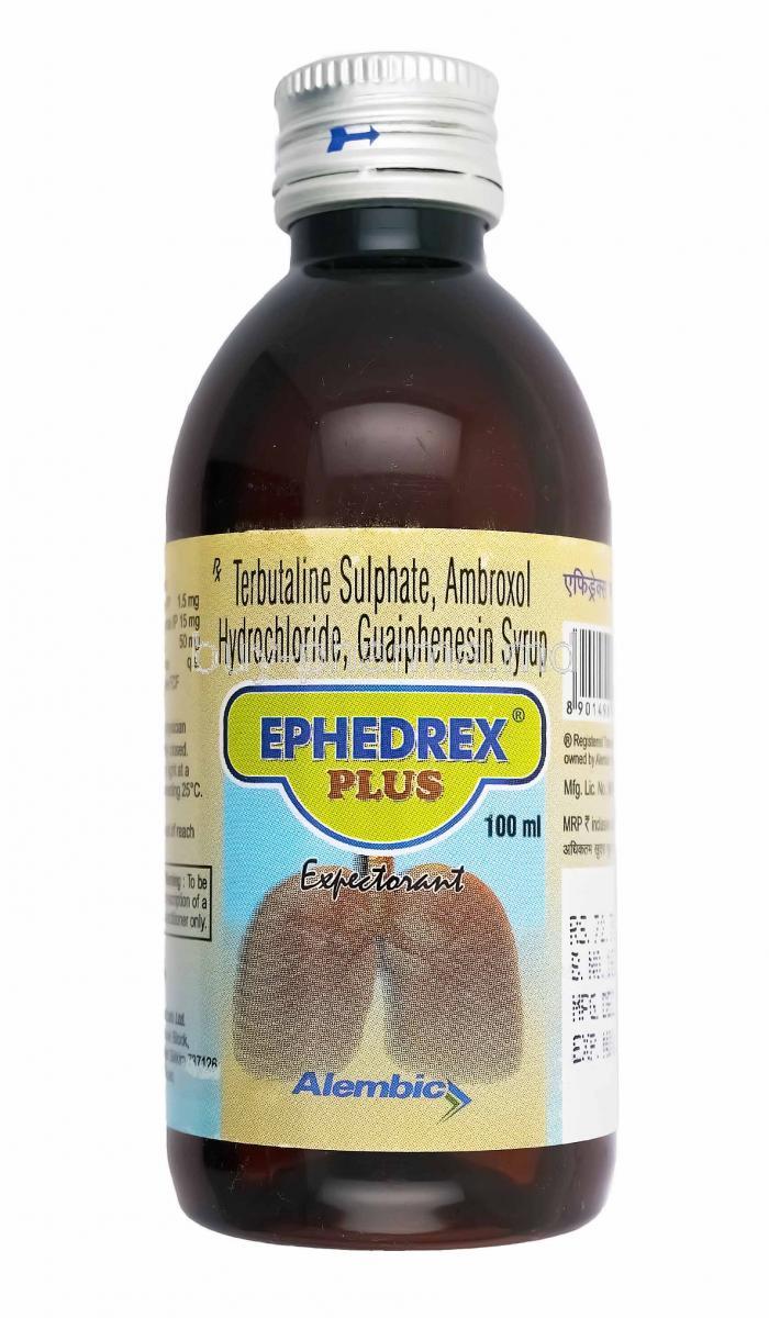 Ephedrex Plus Syrup, Ambroxol,  Guaifenesin and Terbutaline