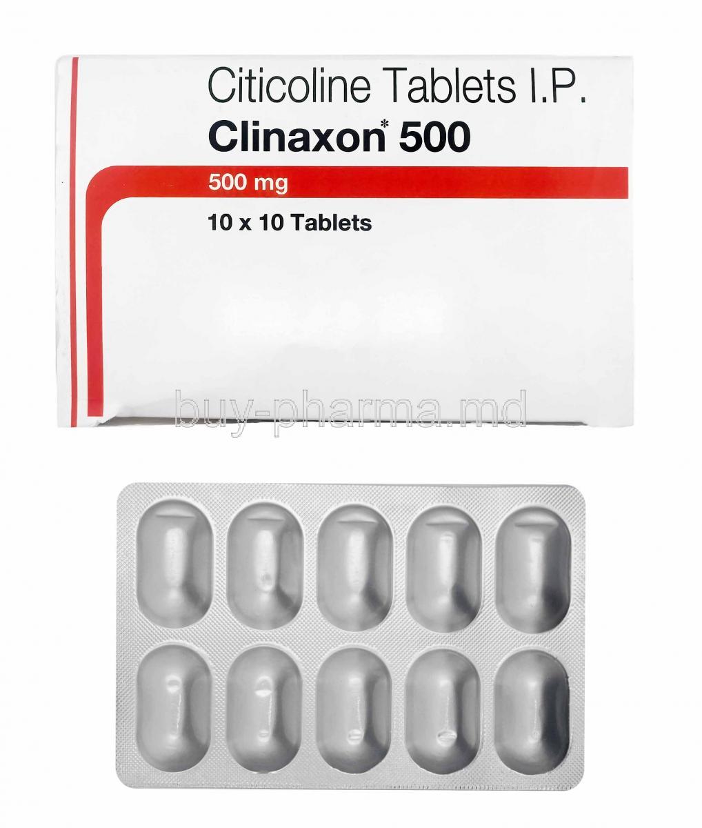 Clinaxon, Citicoline box and tablets