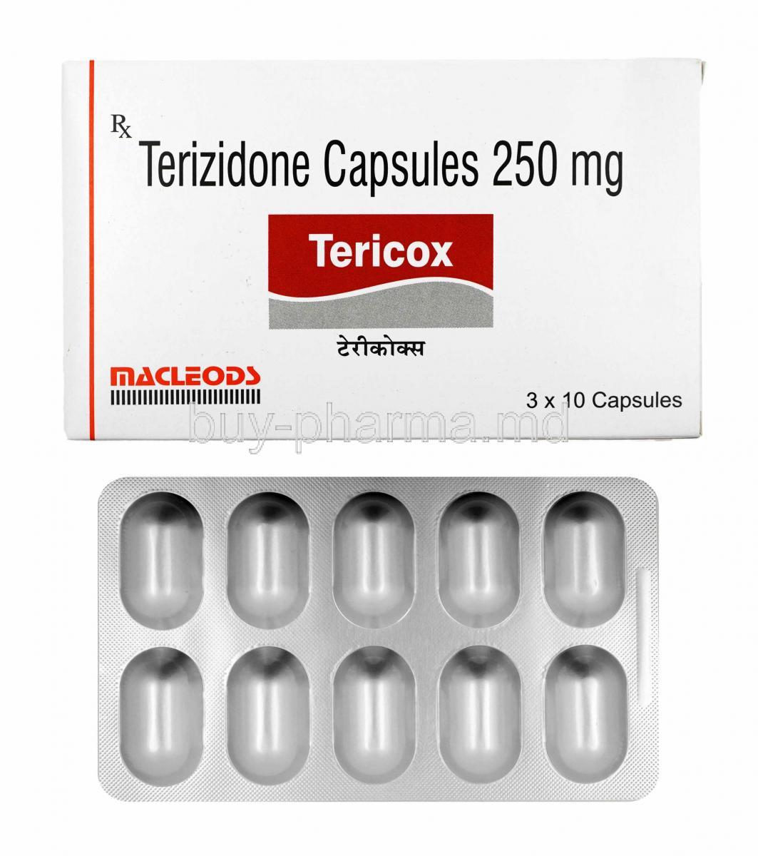Tericox, Terizidone box and capsules