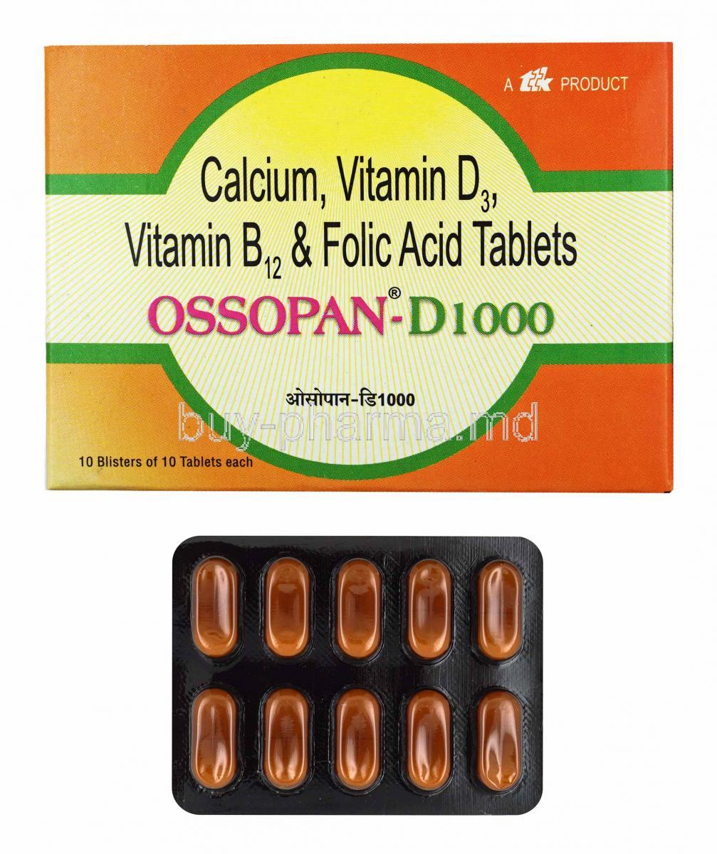 Ossopan D box and tablets