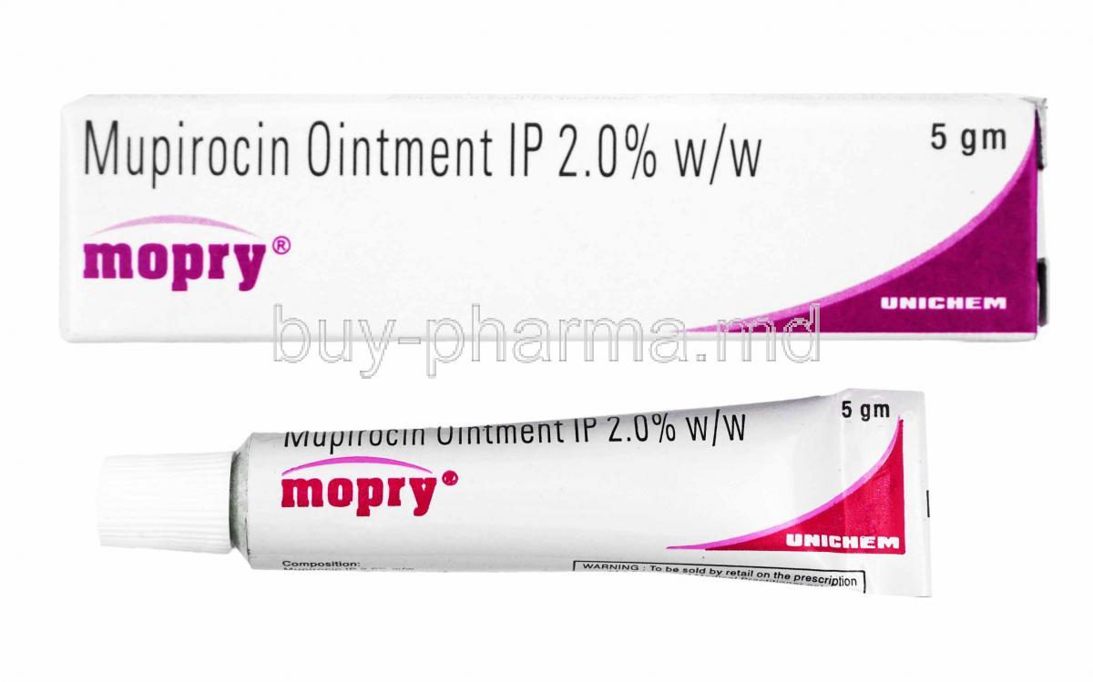 Mopry Ointment, Mupirocin box and tablets