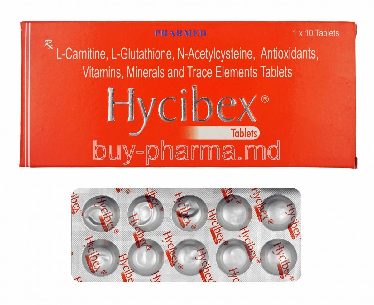 Hycibex box and tablets