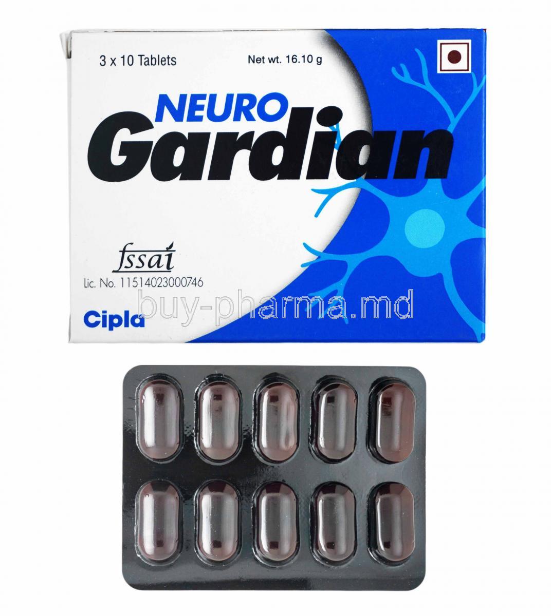 Neuro Gardian, box and tablets