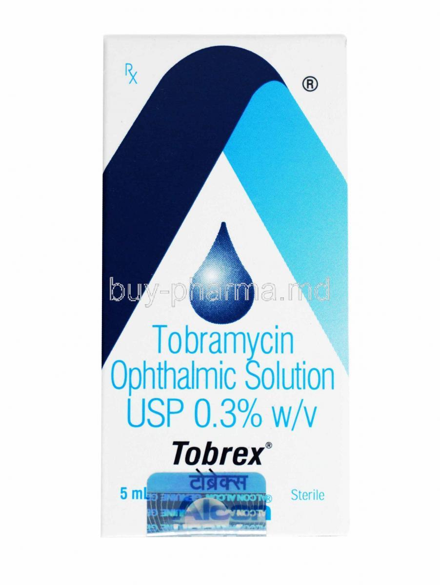 Tobrex Eye Drop, Tobramycin box