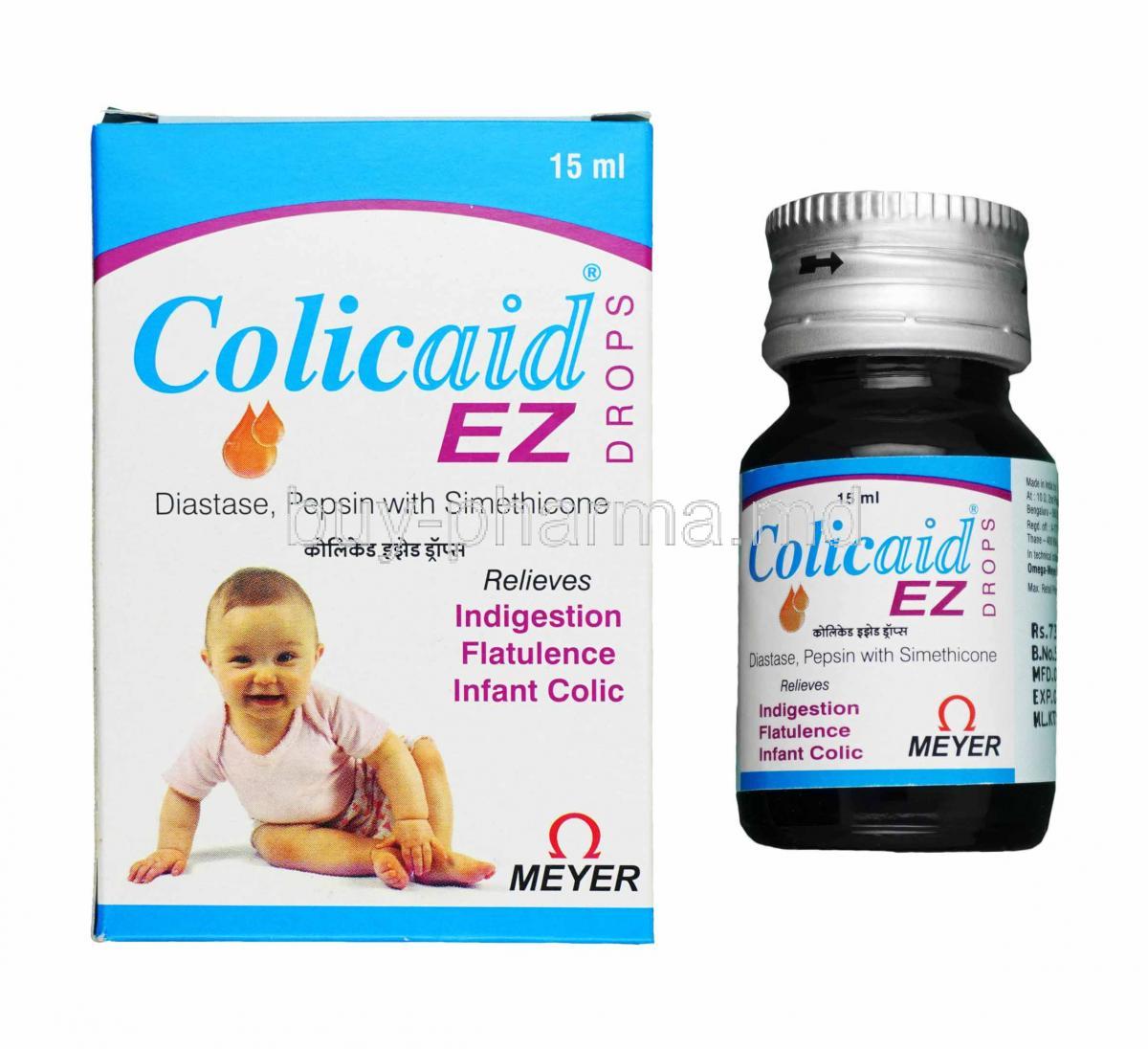 Colicaid EZ Oral Drops box and bottle