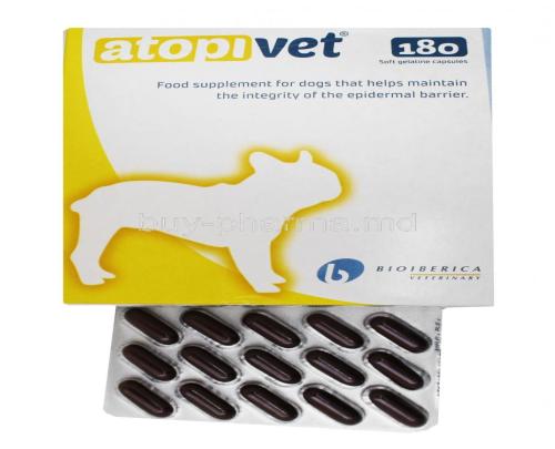 Atopivet for Dogs box and capsules