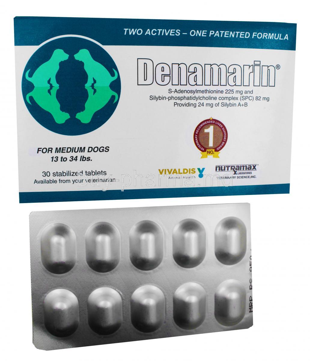 Denamarin for Dogs box and tablets