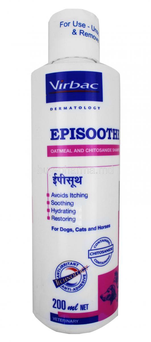 Episoothe Shampoo for Dogs, Cats and Horses bottle