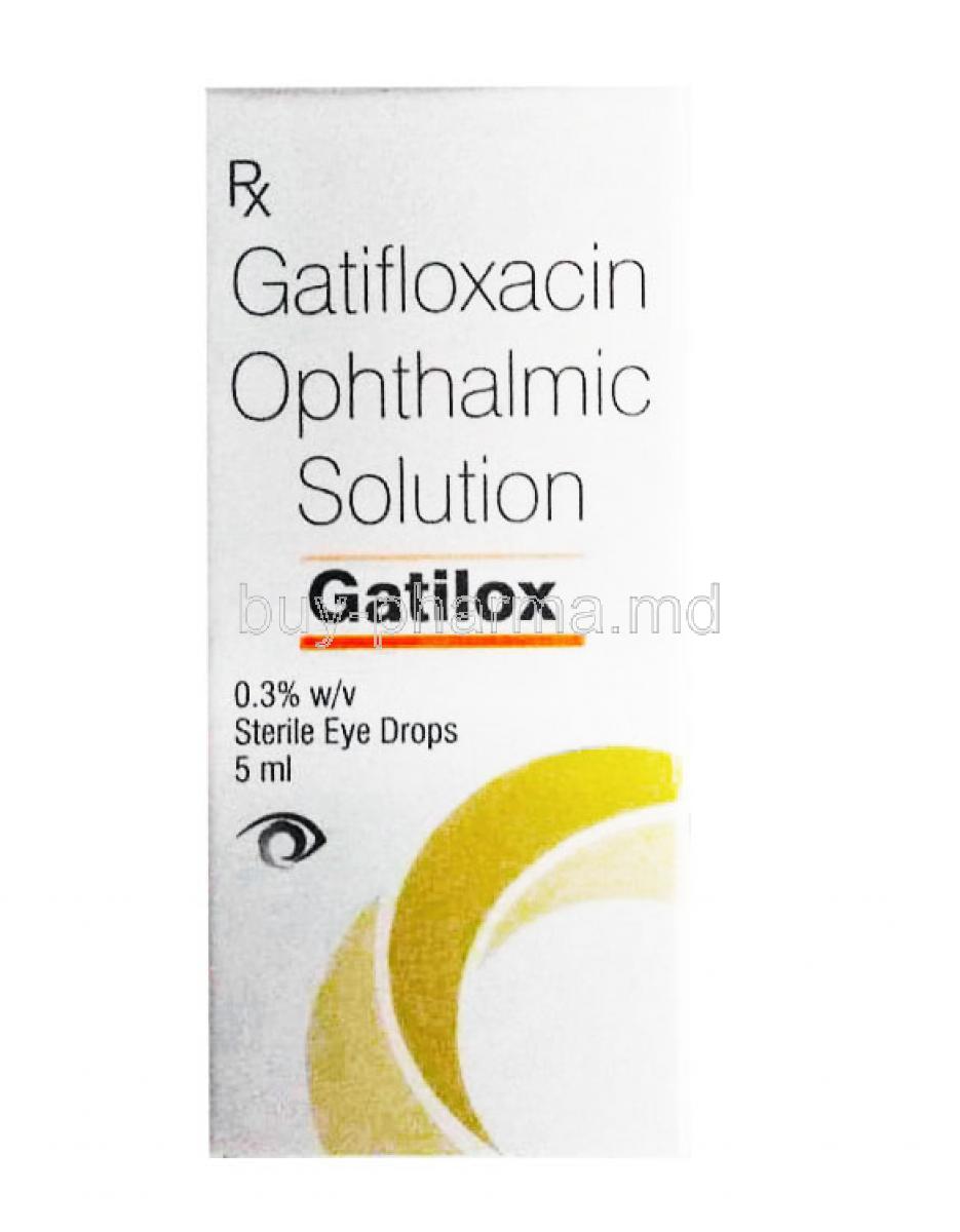 Gatilox Eye Drops, Gatifloxacin box