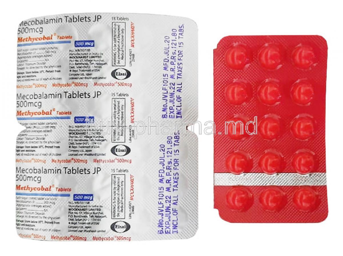 Methycobal, Methylcobalamin 500mg tablet