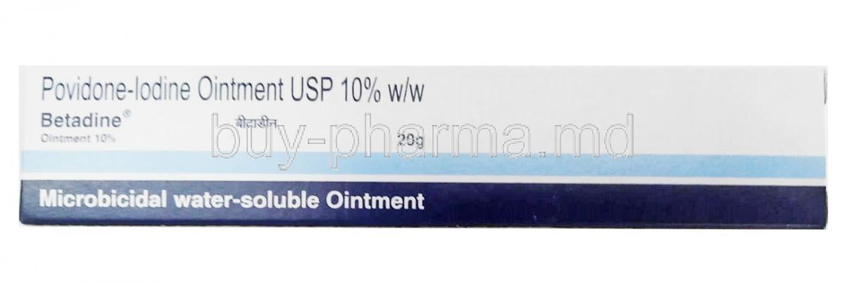 Betadine Ointment, Povidone Iodine 10% 20g box