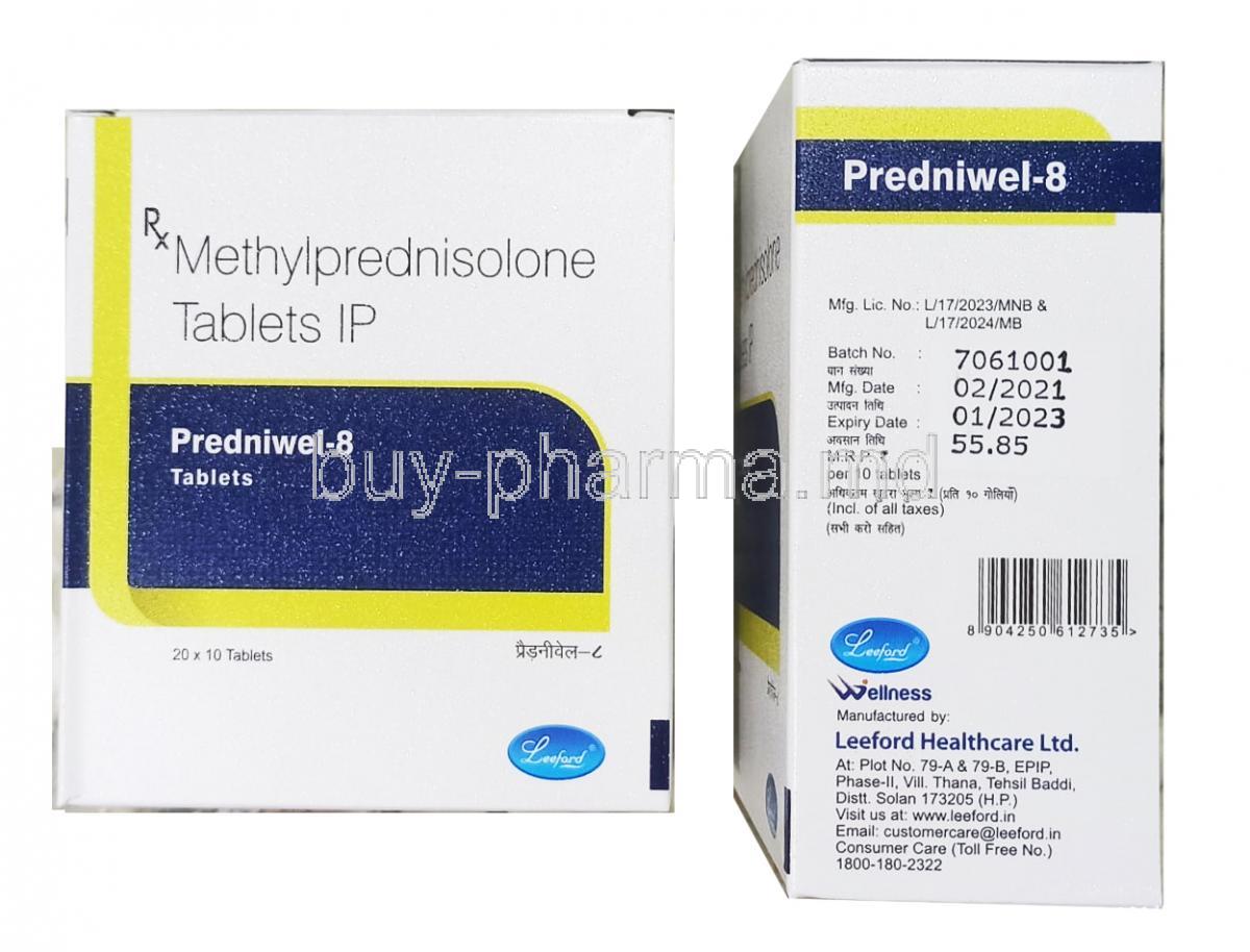 Predniwel, Methylprednisolone 8mg box