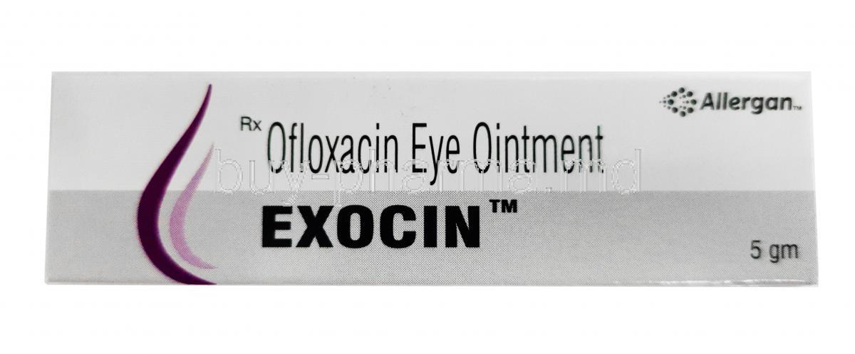 Exocin Eye Ointment, Ofloxacin 0.3% 5g box