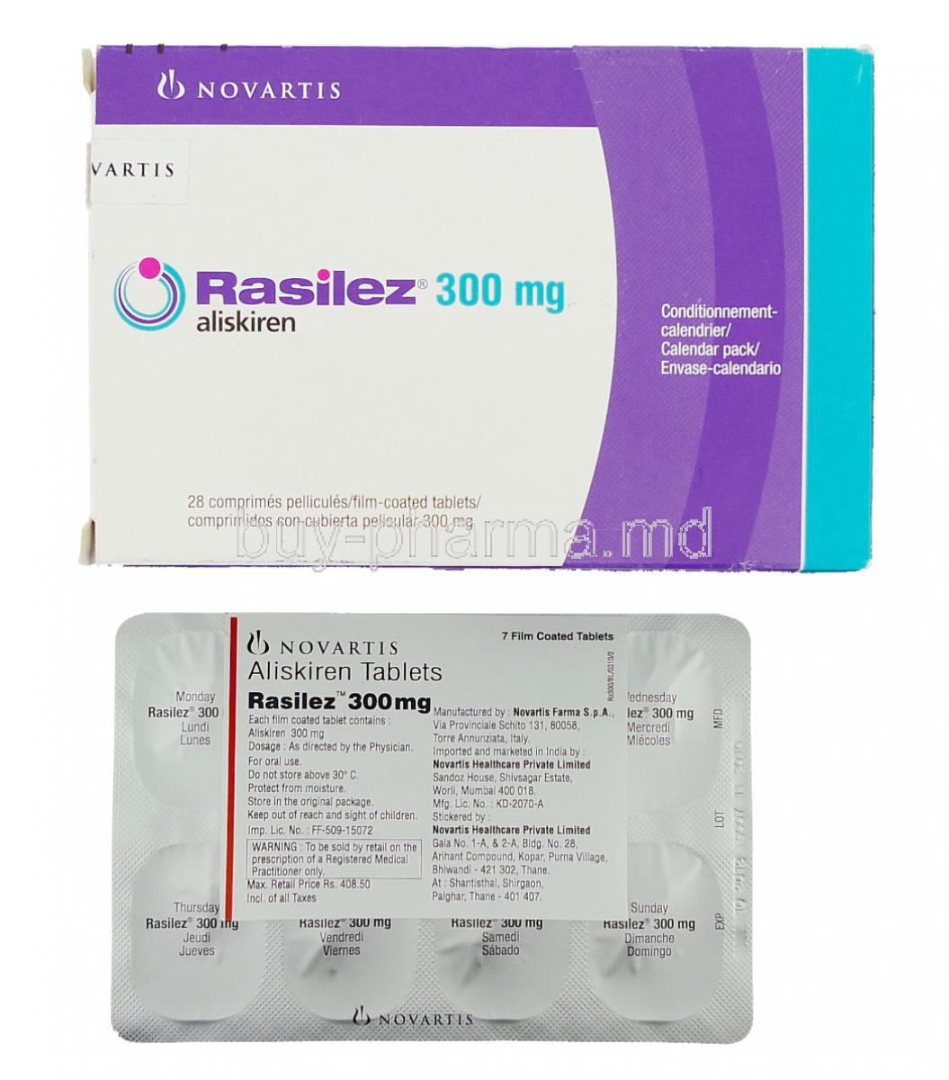 Rasilez, Aliskiren 300 mg