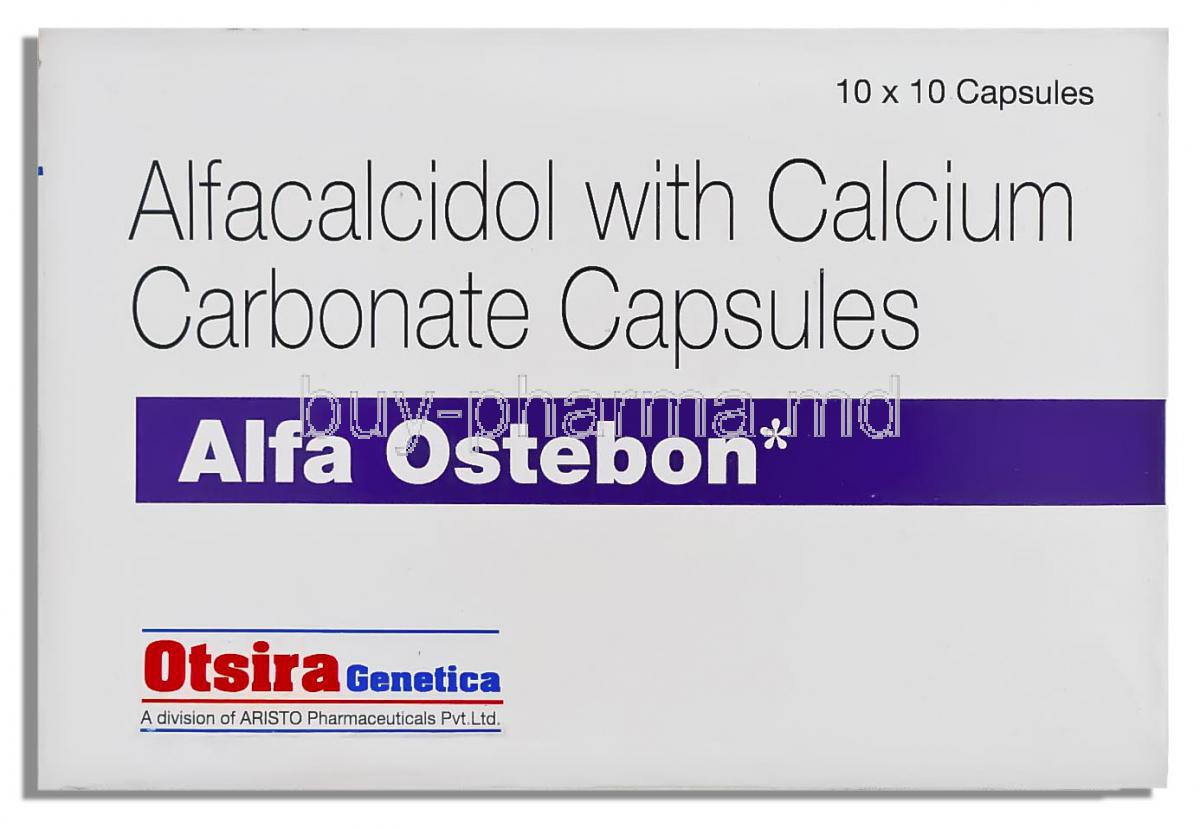 Alfa Ostebon, Alfacalcidol/ Elemental Calcium, Alfa Ostebon 0.2 mcg/ 200 mg Capsule (Alfa Ostebon)