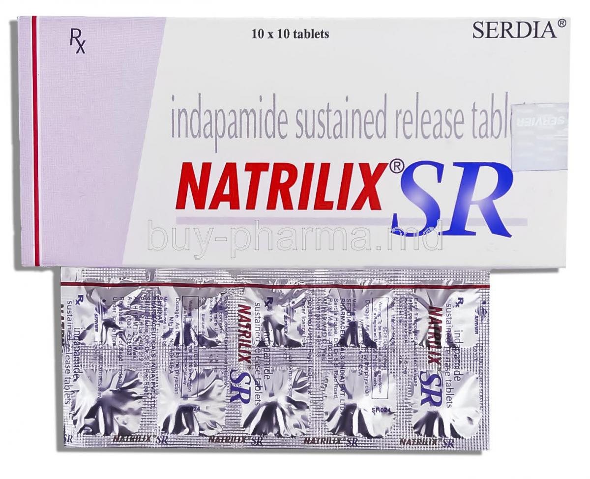 Natrilix, Generic Lozol,  Indapamide 2.5 Mg Tablet (Serdia Pharmaceuticals)