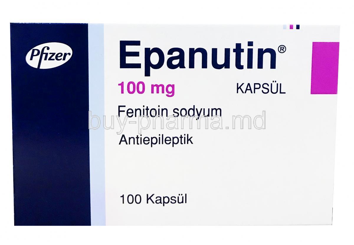 Epanutin 100mg, 100 capsules, Pfizer