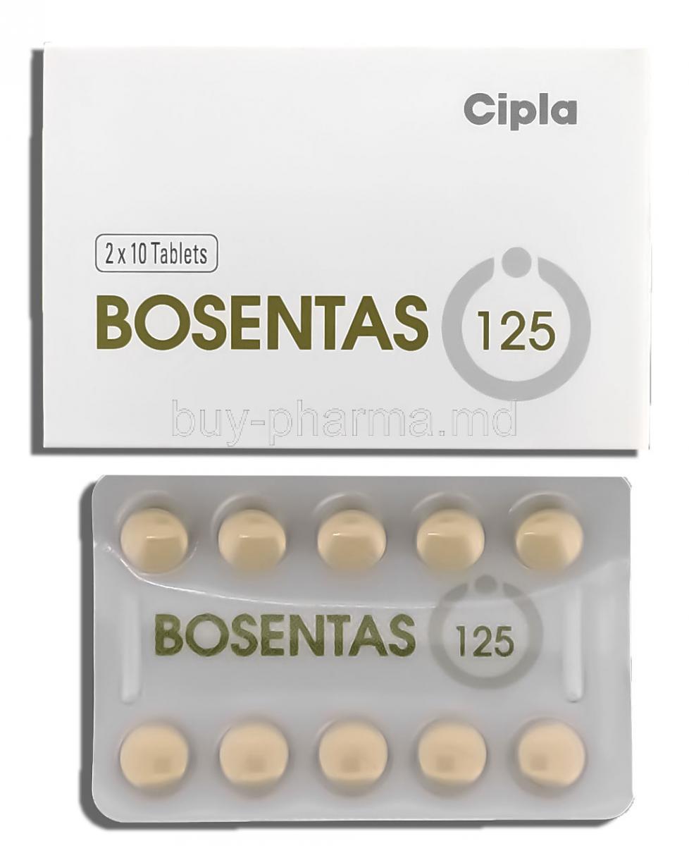 Bosentas, Generic Tracleer, Bosentan 125 mg