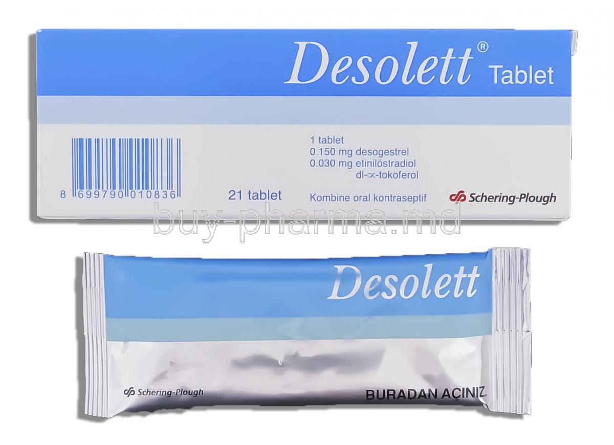 Desolett, Generic Kariva. Desogestrel-Ethinyl Estradiol
