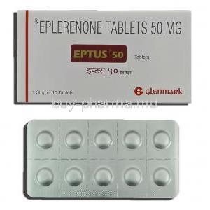 Eptus, Generic Inspra,  Eplerenone 50 mg