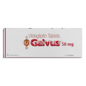 Galvus, Vildagliptin 50 mg box