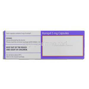 Ramipril 5 mg box information