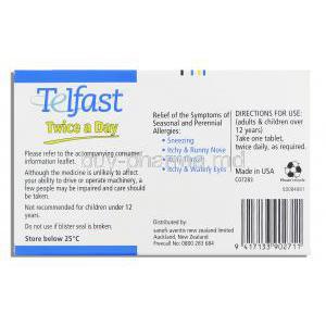 Telfast 60 mg  Sanofi Aventis