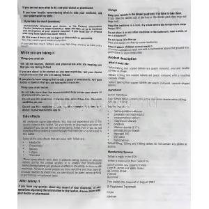 Telfast 60 mg information sheet 2