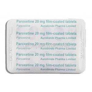 Paroxetine 20 mg packaging