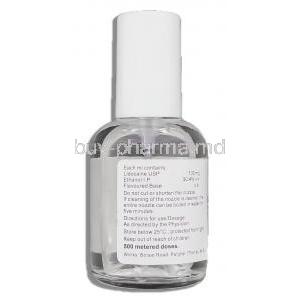 Lox, Lidocaine 10% Spray composition