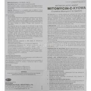 Mitomycin-C, Generic Mitozytrex/ Mutamycin, Mitomycin 40 mg injection information sheet 1