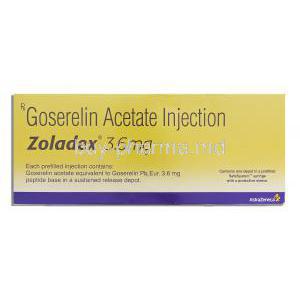 Zoladex, Goserelin acetate 3.6mg  Injection