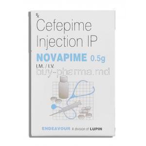 Novapime, Generic Maxipime, Cefepime Injection box