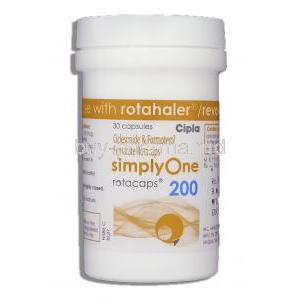 SimplyOne, Formoterol fumarate/ Ciclesonide 6 mcg/ 200 mcg Rotacap Container
