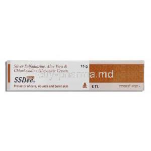 SSDee, Generic  Silvadene, Silver Sulfadiazine Cream box