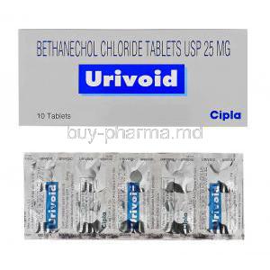 Urotone, Generic Myotonine,  Bethanechol 25 Mg Tablet (Samarth Pharma)