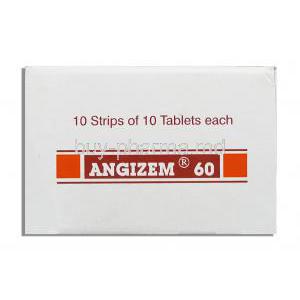 Angizem, Diltiazem MR 60 mg top view