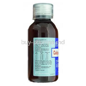 Calpol, Paracetamol 250 mg Syrup bottle information
