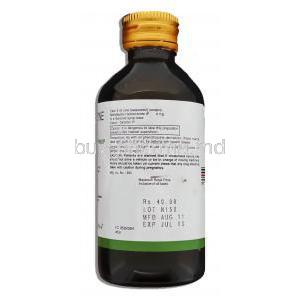 Dilosyn, Methdilazine Syrup bottle information