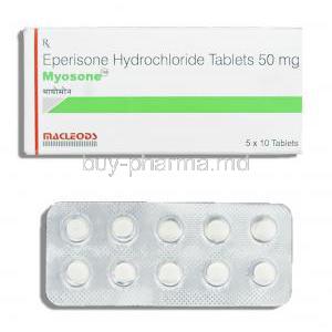 Myosone, Generic  Myonal, Eperisone 50 mg