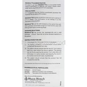 Regen-D 60 Gel (Epidermal Growth Factor) information sheet 2